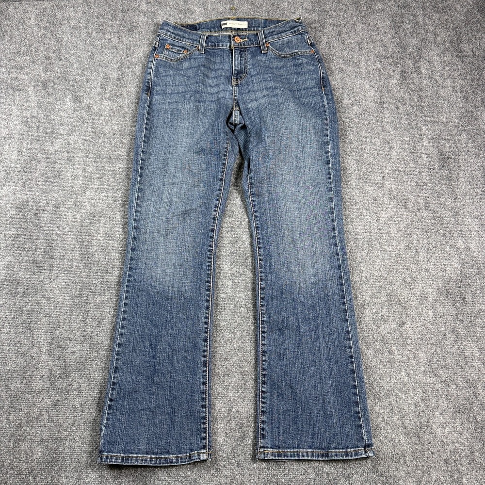 Levi's 529 Women's Curvy Bootcut Jeans Size 10 Medium Wash Blue Denim Stretch